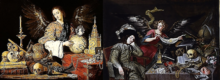 Antonio de Pereda y Salgado: Alegoría de la Vanidad (1632-1636) - Sueño del caballero (1650).