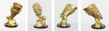 Coatlicue-Nefertiti, bronce, 2021.