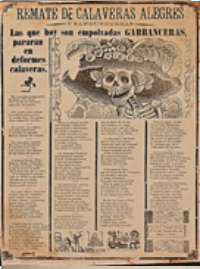 José Guadalupe Posada: Calavera garbancera.
